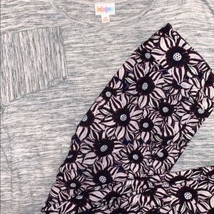 LuLaRoe Irma XS and OneSize Sunflower legging